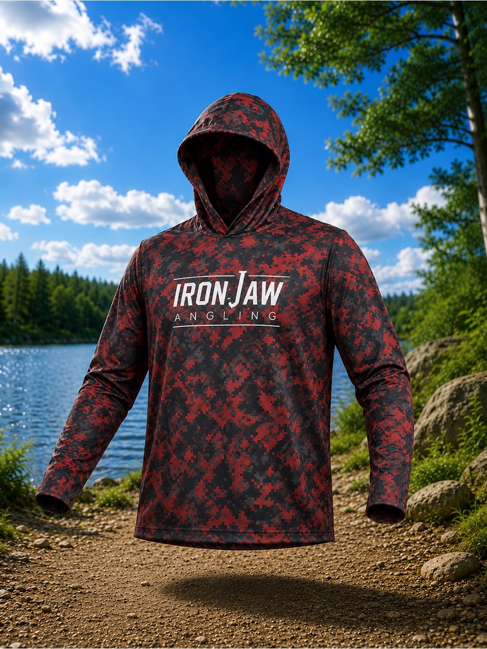 IronjawAngling performance hooded fishing shirt 50UPV
